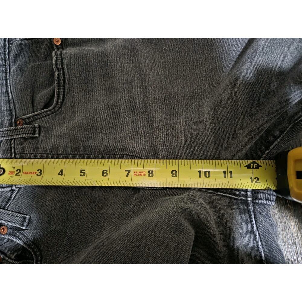 Levis Womens Jeans Black Size 30 Wedgie Straight Denim Stretch Cotton Distressed - Picture 8 of 11